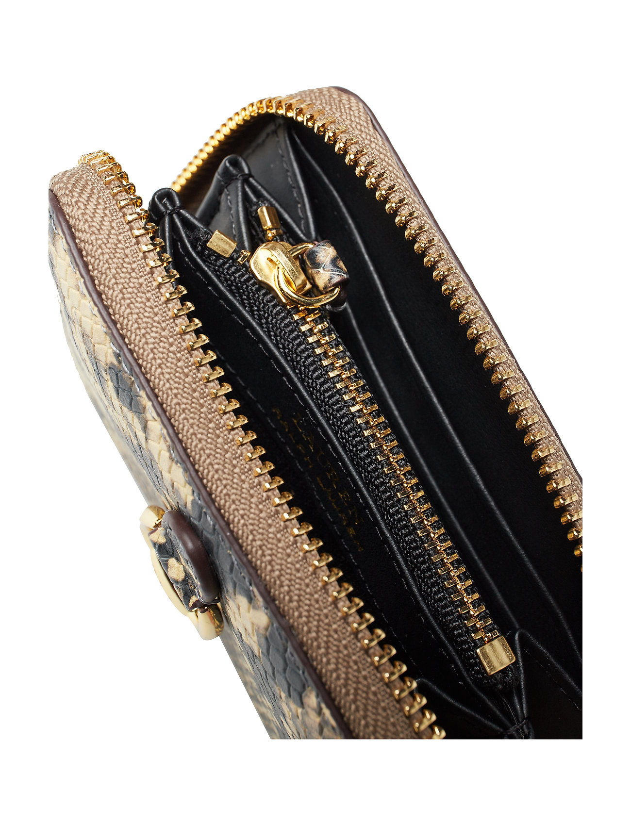 Zip Leather Walletoatmeal Ralph MultiLauren Small UMjqSGLzVp