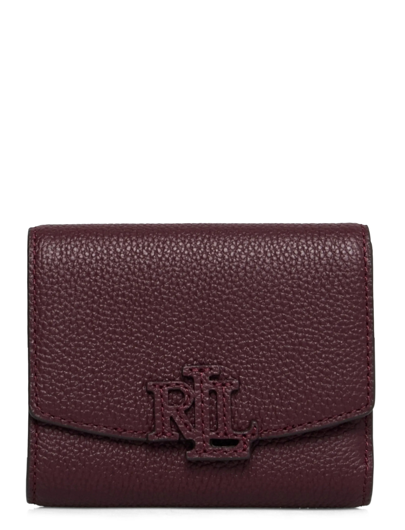 Lauren Ralph Lauren Pebbled Small Cameryn Flap Wallet, One Size, Red, Kortholdere & Punge > Punge, Dame