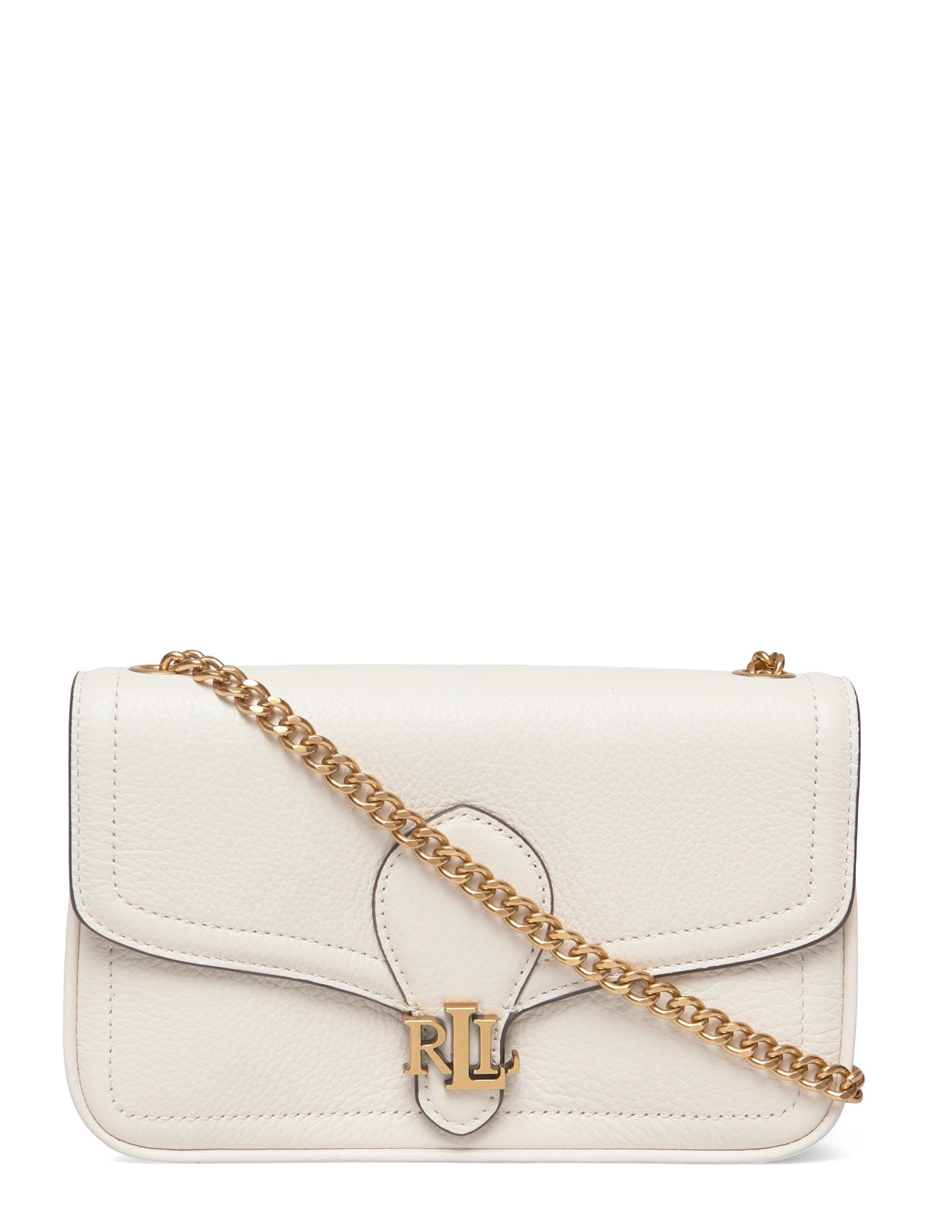 Lauren Ralph Lauren Pebbled Leather Bradley Crossbody Wallet, One Size, Cream, Designere > Crossbody-Tasker, Dame