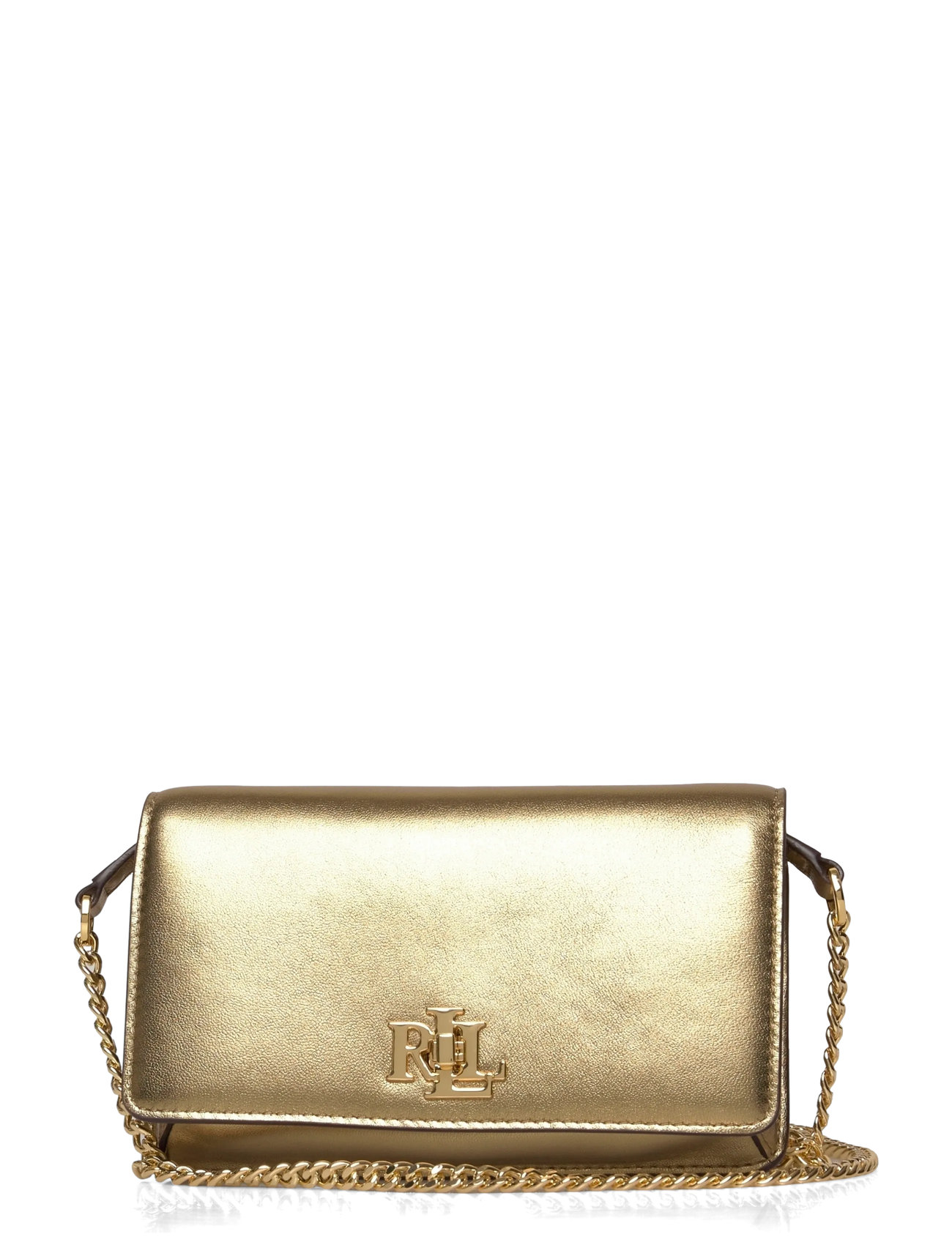 LAUREN RALPH LAUREN Metallic Crossbody Turn-Lock Tech Case Gold - One Size - Damen