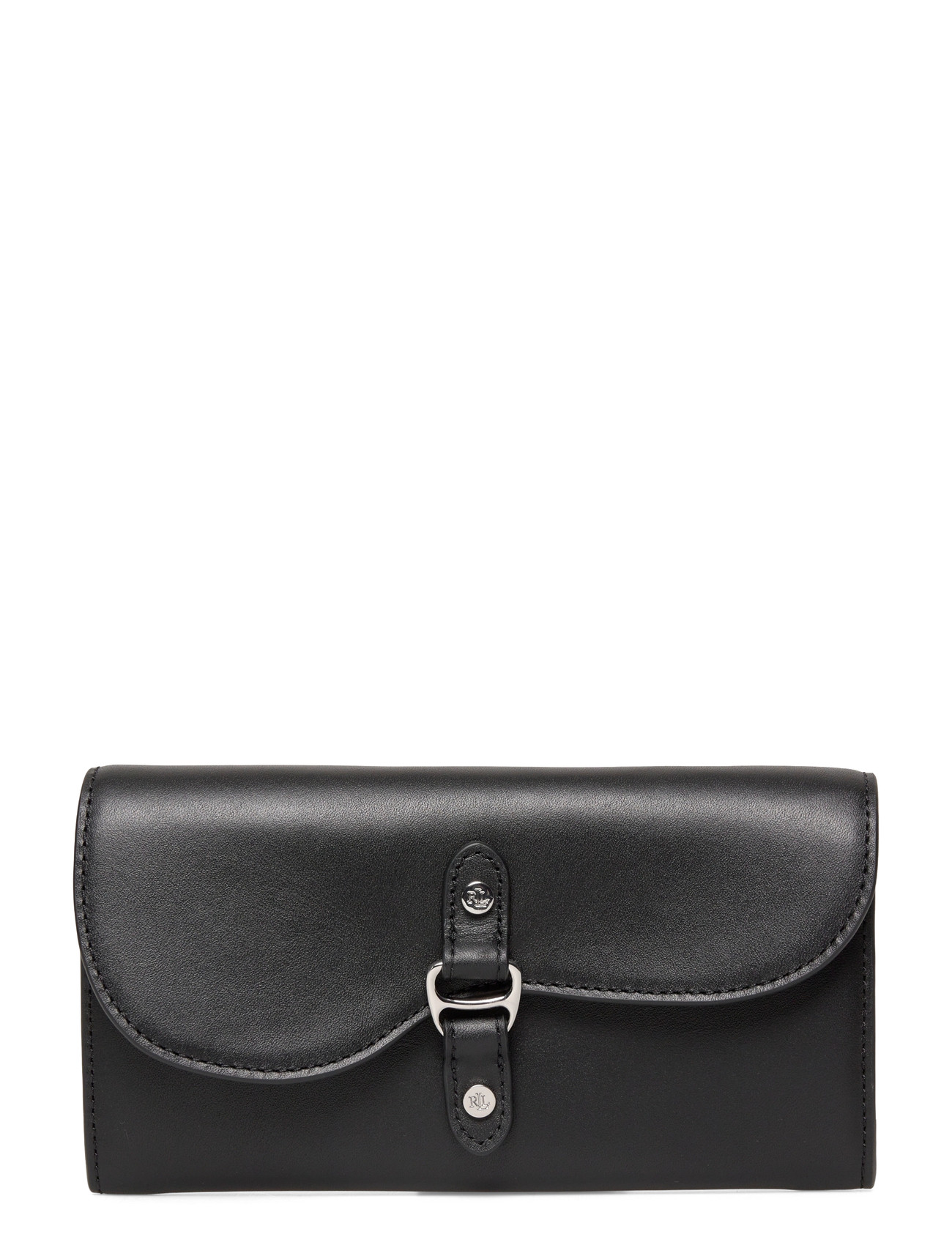 Lauren Ralph Lauren Leather Tasha Continental Wallet, One Size, Black, Kortholdere & Punge > Punge, Dame