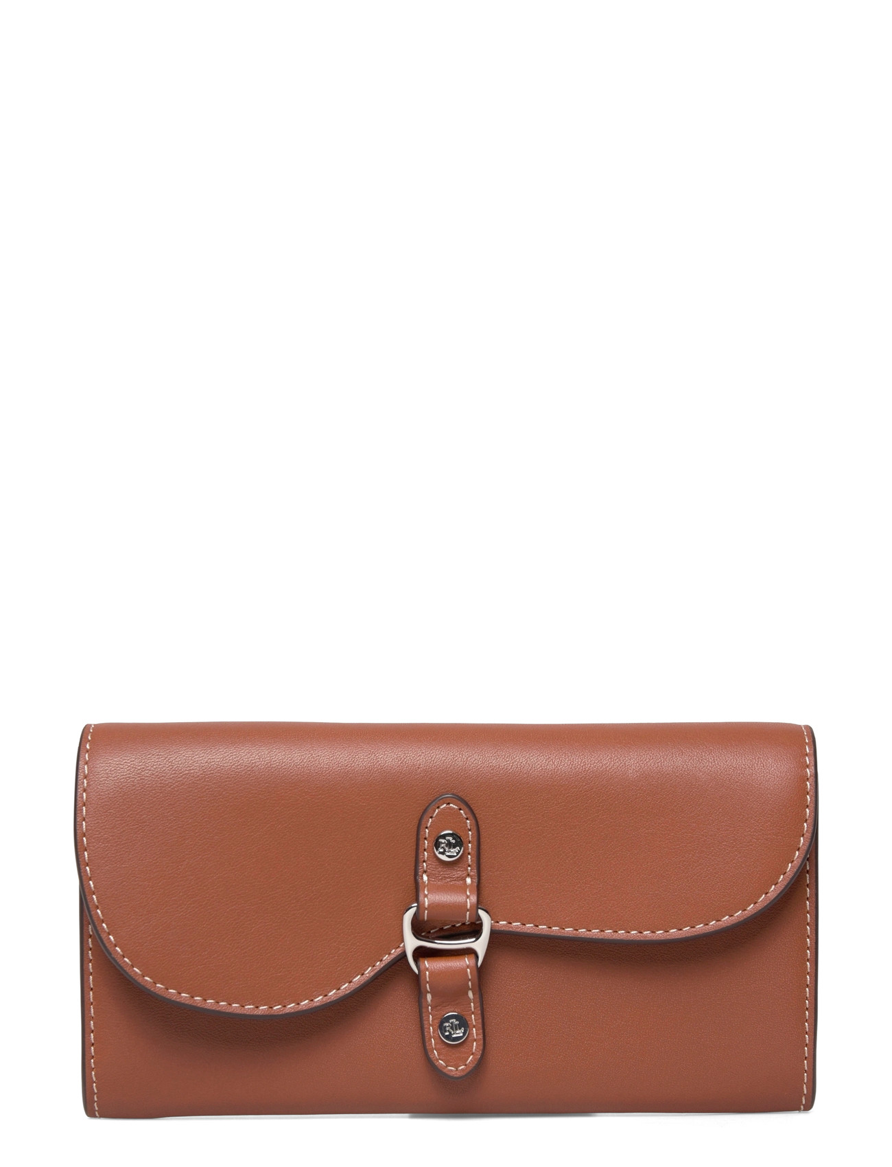 Lauren Ralph Lauren Leather Tasha Continental Wallet, One Size, Brown, Kortholdere & Punge > Punge, Dame