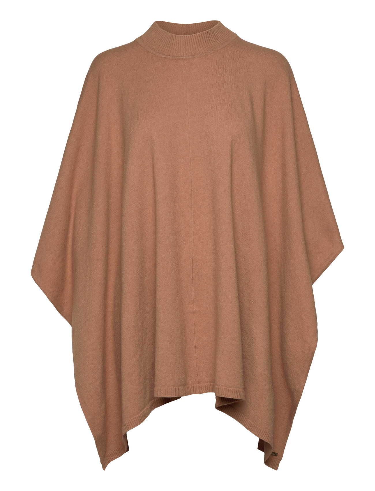 Lauren Ralph Lauren Convertible Mockneck Poncho Brun