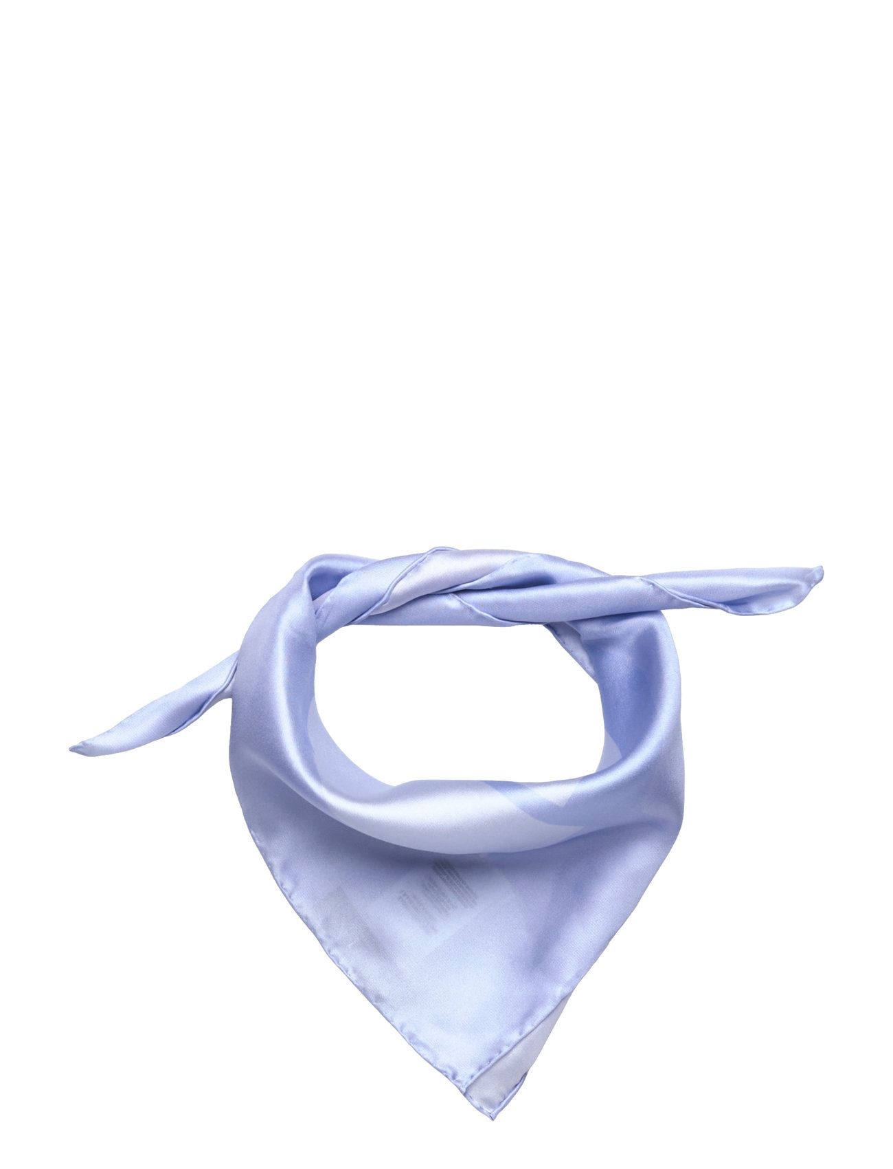 Logo-Print Silk Square Scarf CORNFLOWER BLUE
