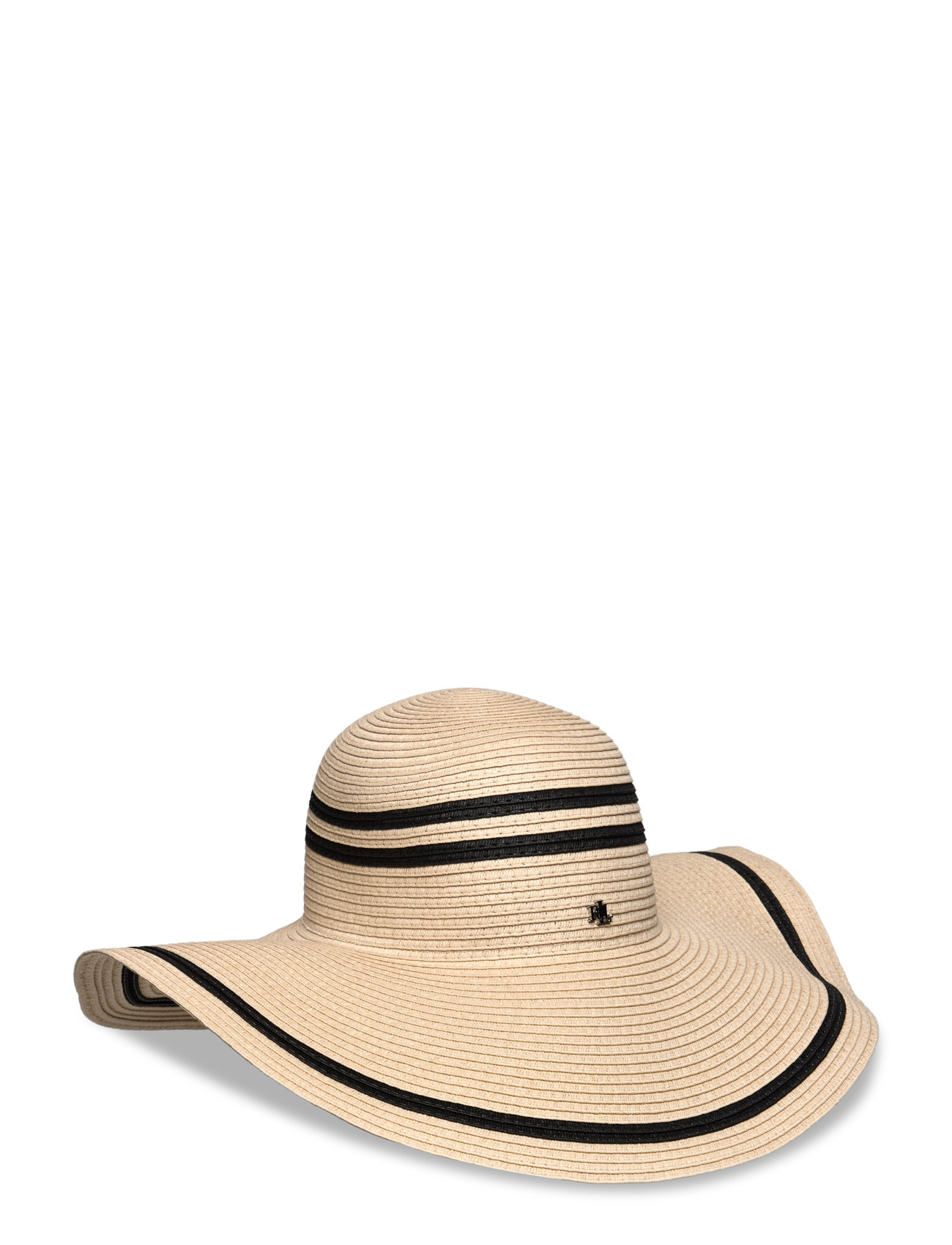 Lauren Ralph Lauren Striped Straw Sun Hat Beige