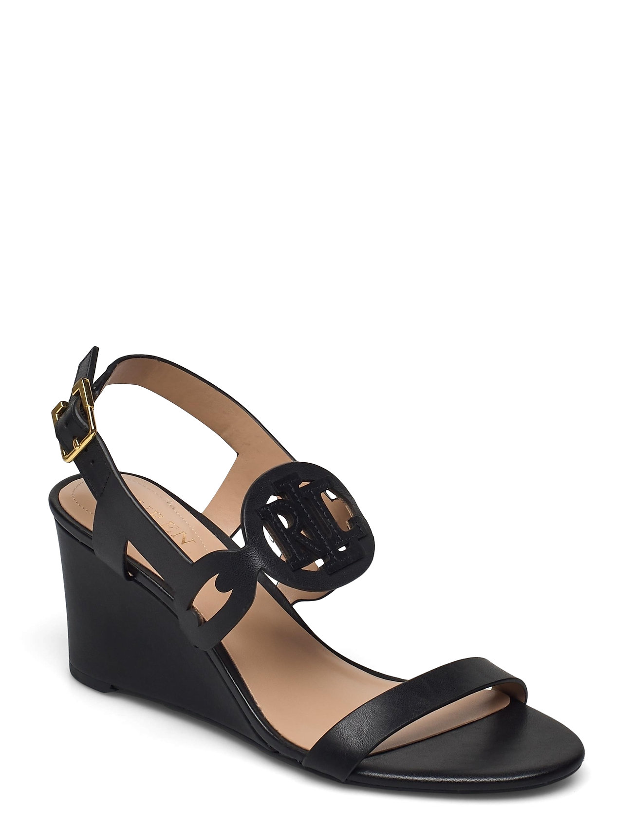 ralph lauren black wedges