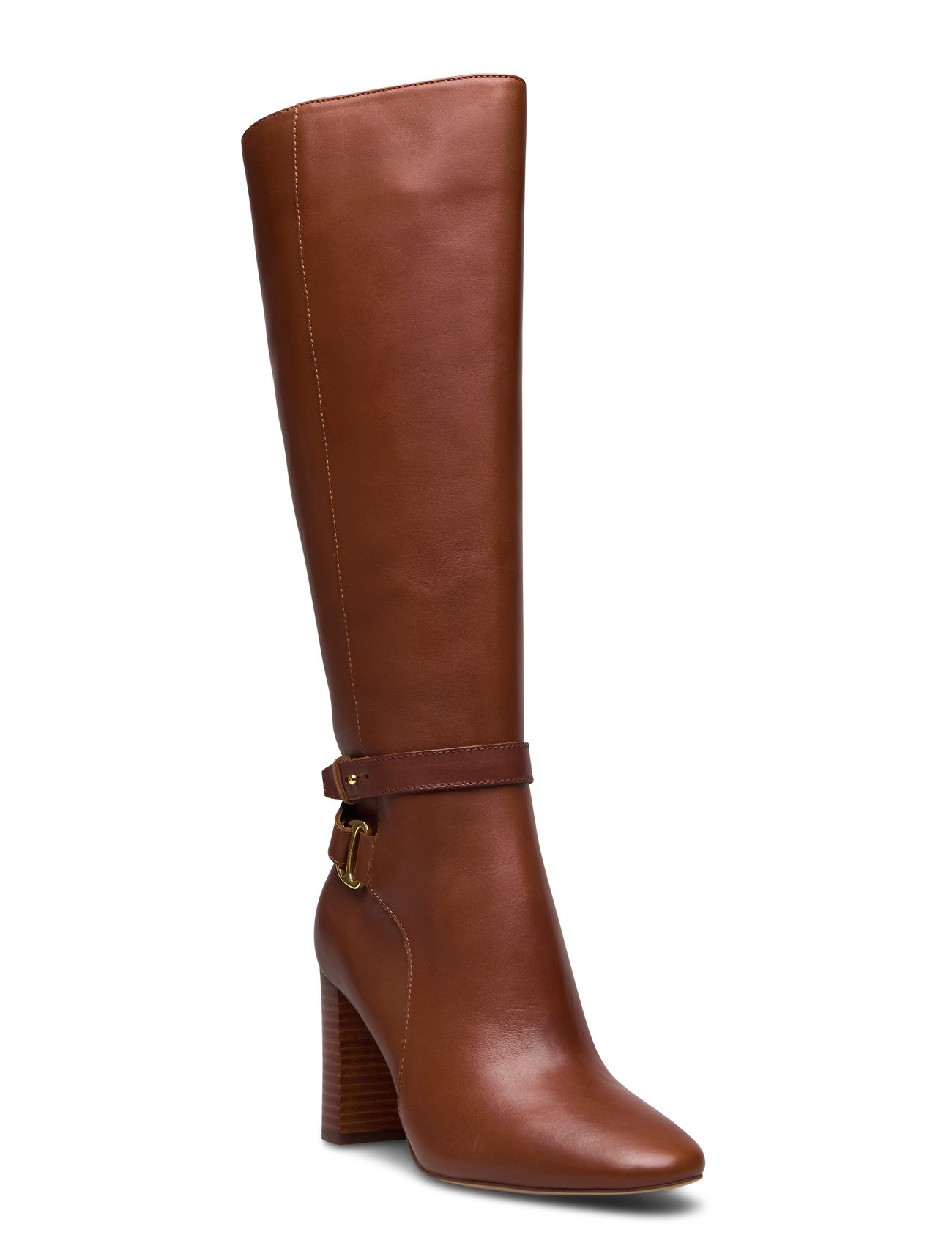 Lauren Ralph Lauren Makenna Burnished Leather Riding Boot - Long boots -  