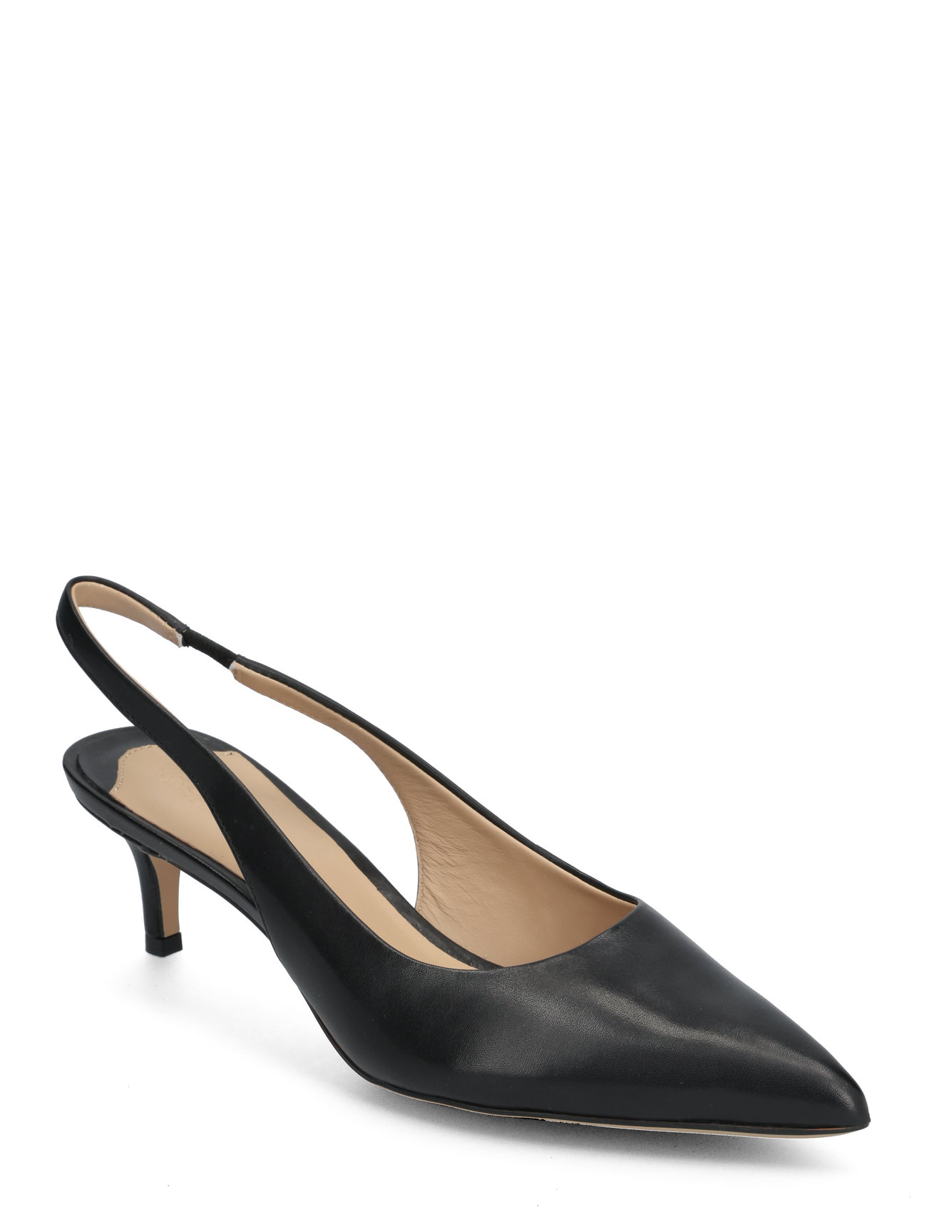 Lauren Ralph Lauren Lolah Burnished Leather Slingback Pump