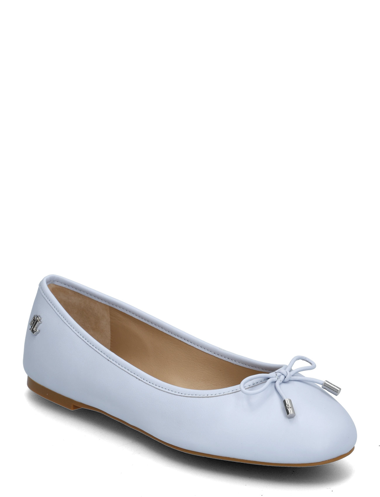 Jayna Nappa Leather Flat Ballerinasko Ballerinaer Blue Lauren Ralph Lauren