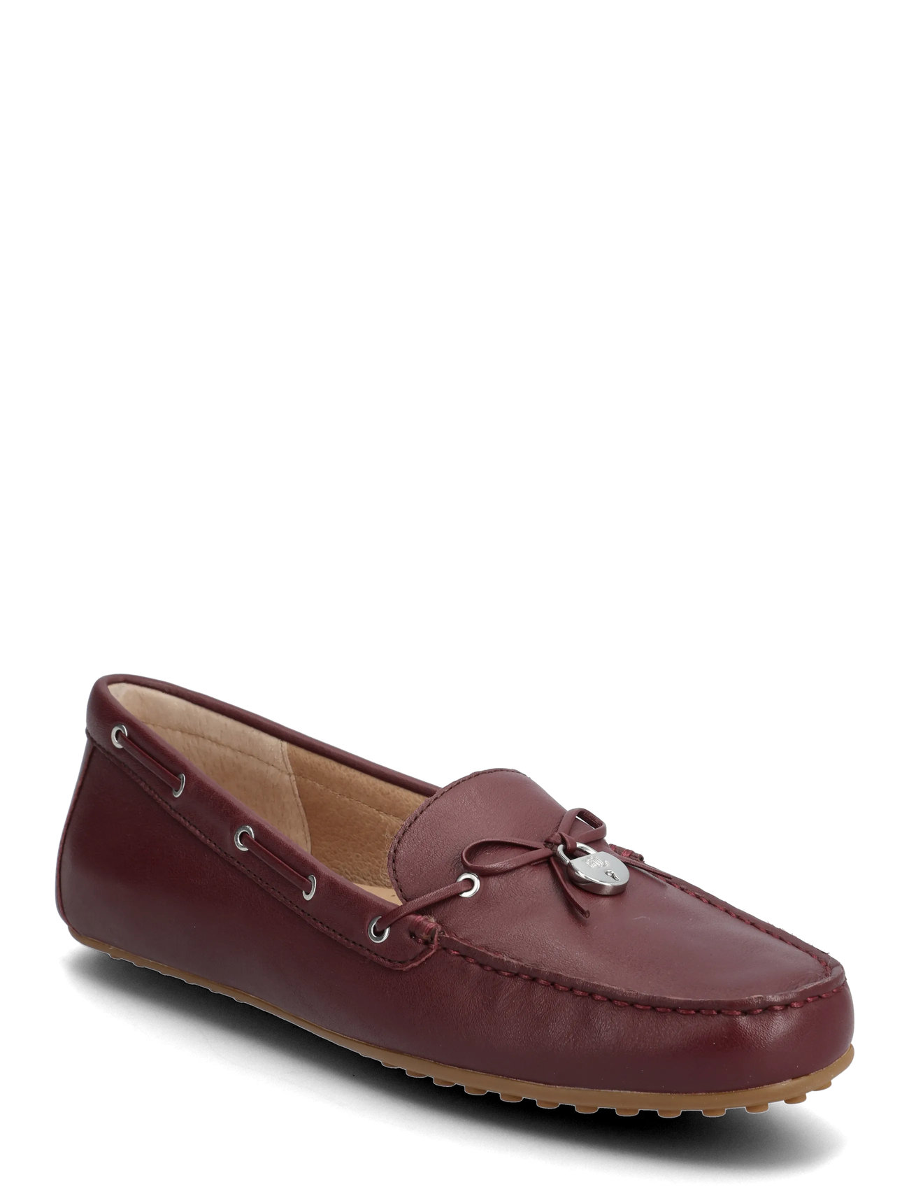 Lauren Ralph Lauren Wylie Nappa Leather Driver, 39, Brown, Sko > Flats, Dame