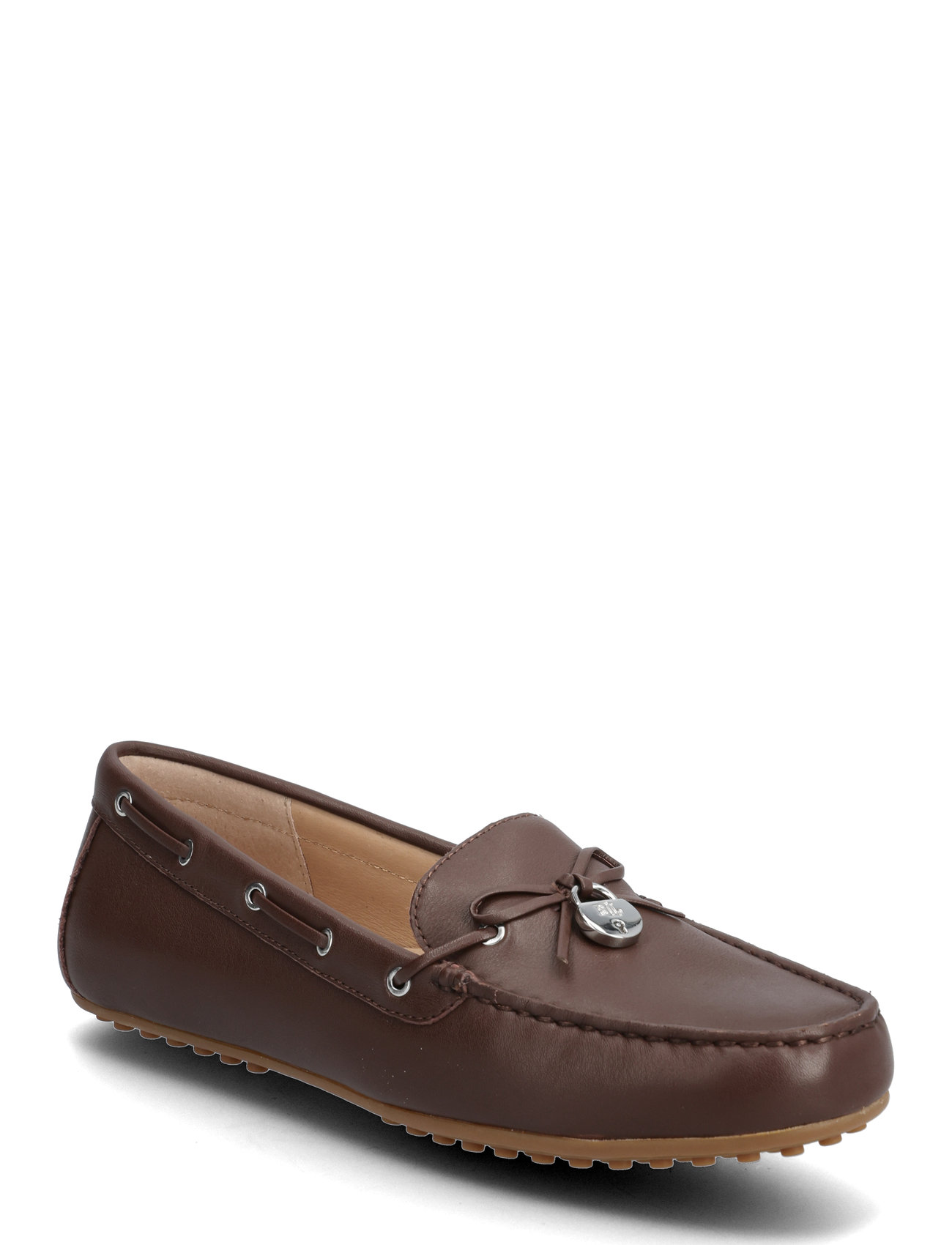 Lauren Ralph Lauren Wylie Nappa Leather Driver, 38, Brown, Sko > Flats, Dame