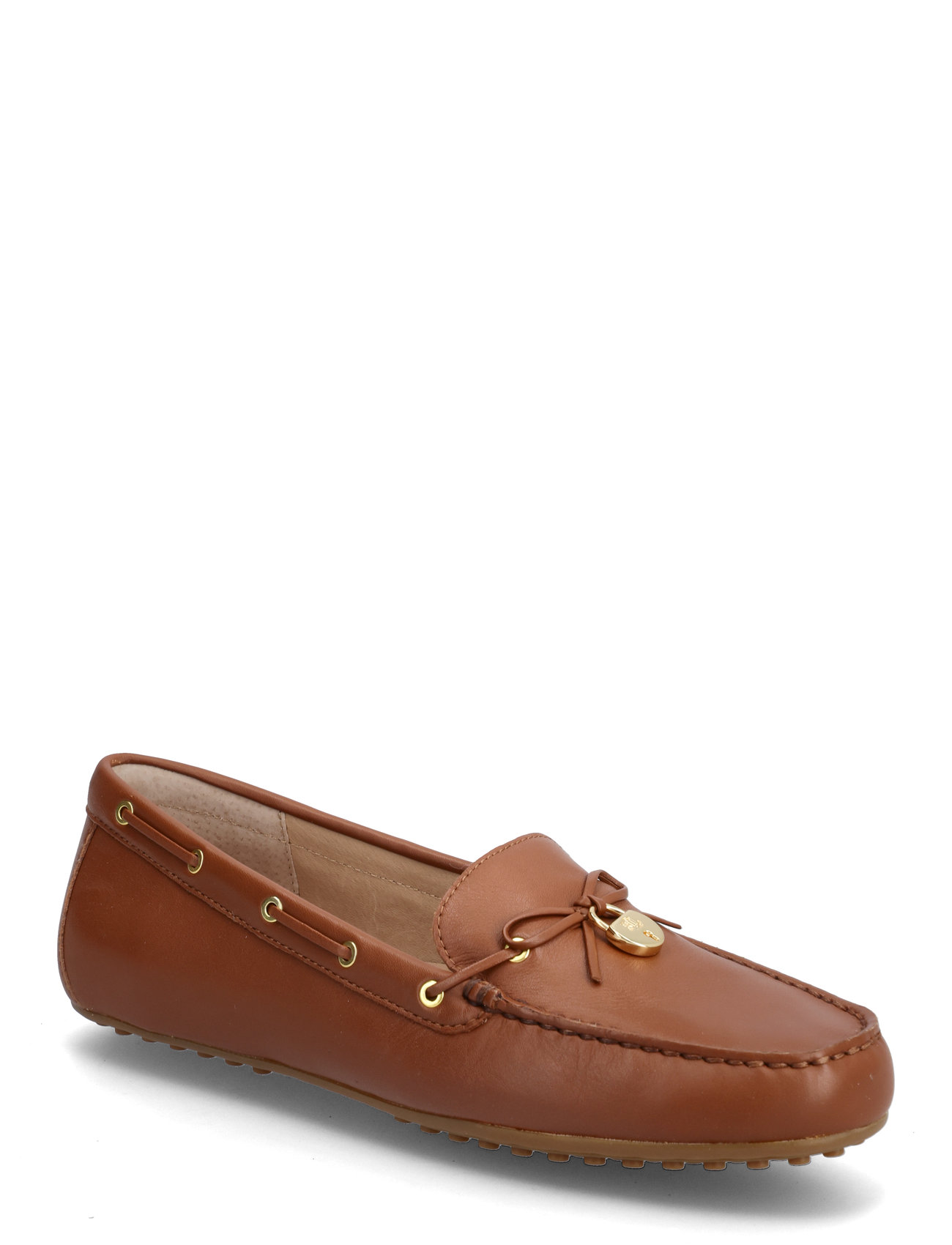 Lauren Ralph Lauren Wylie Nappa Leather Driver, 37, Brown, Sko > Flats, Dame