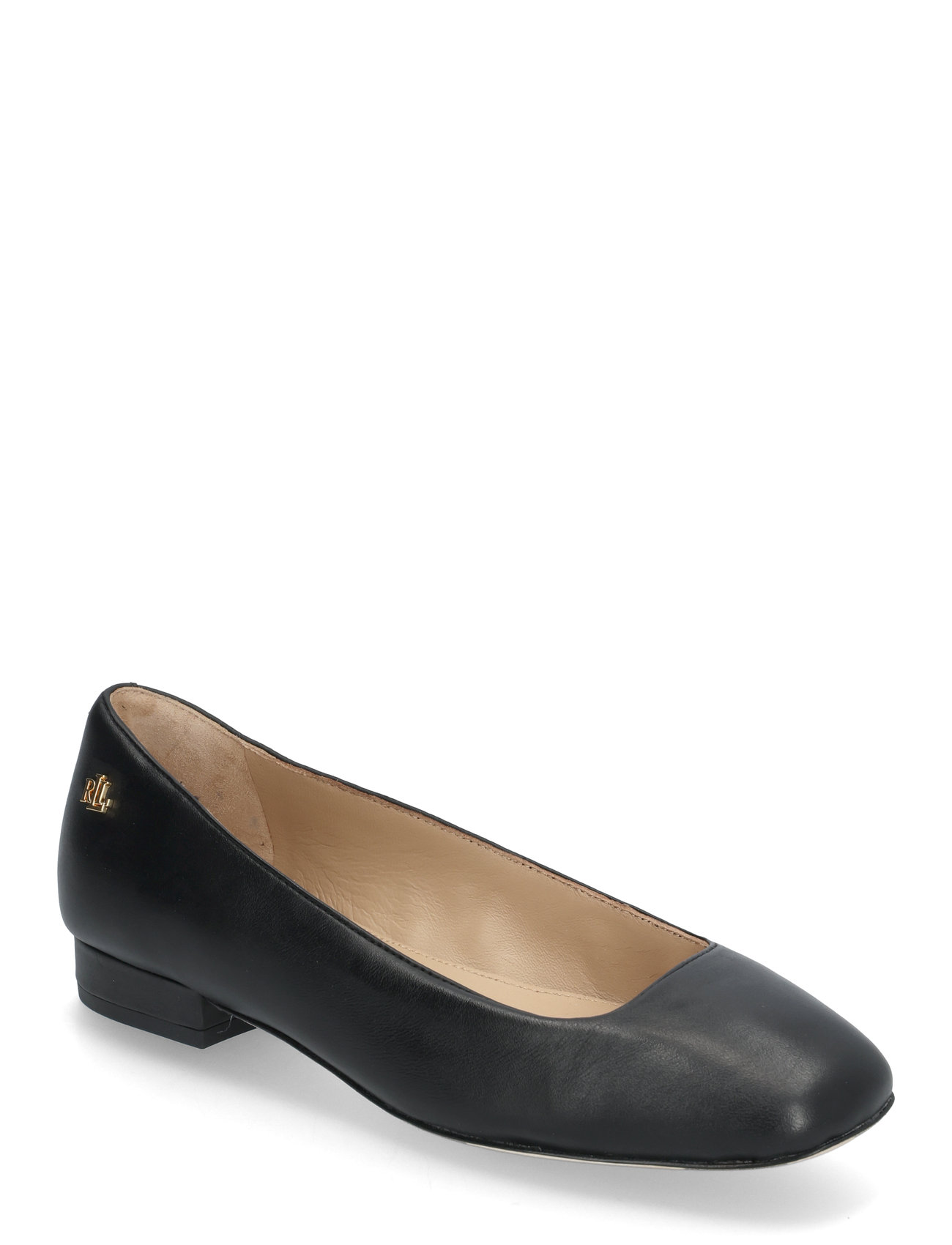 Emellie Nappa Leather Ballet Flat Ballerinasko Ballerinaer Black Lauren Ralph Lauren