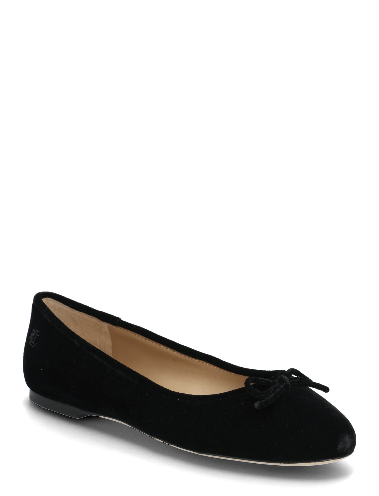 Lauren Ralph Lauren Jayna Iii Velvet Flat, 39, Black, Sko > Flats, Dame