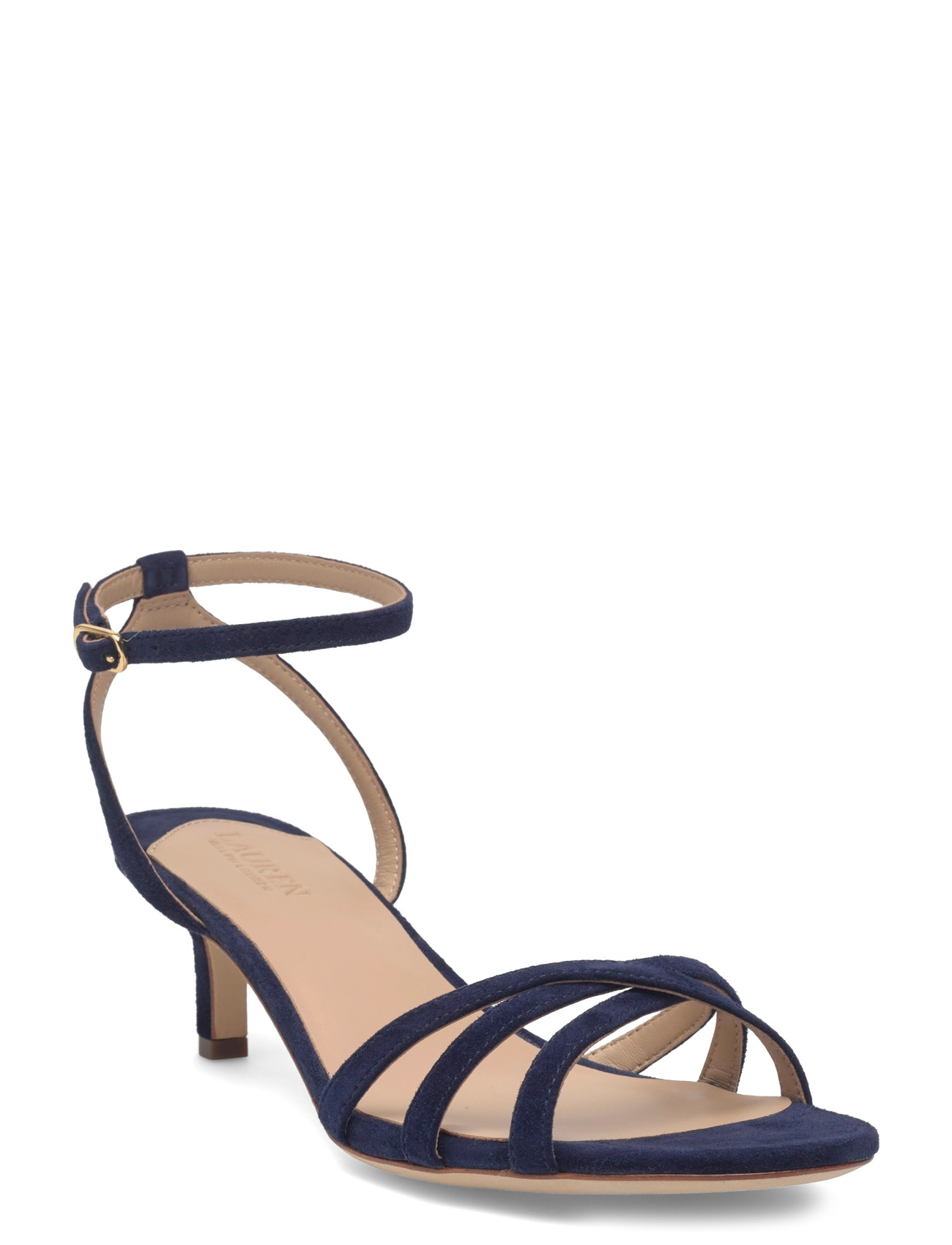 Lauren Ralph Lauren 802P06395001, 39, Navy, Hæle > Sandaler Med Hæl, Dame