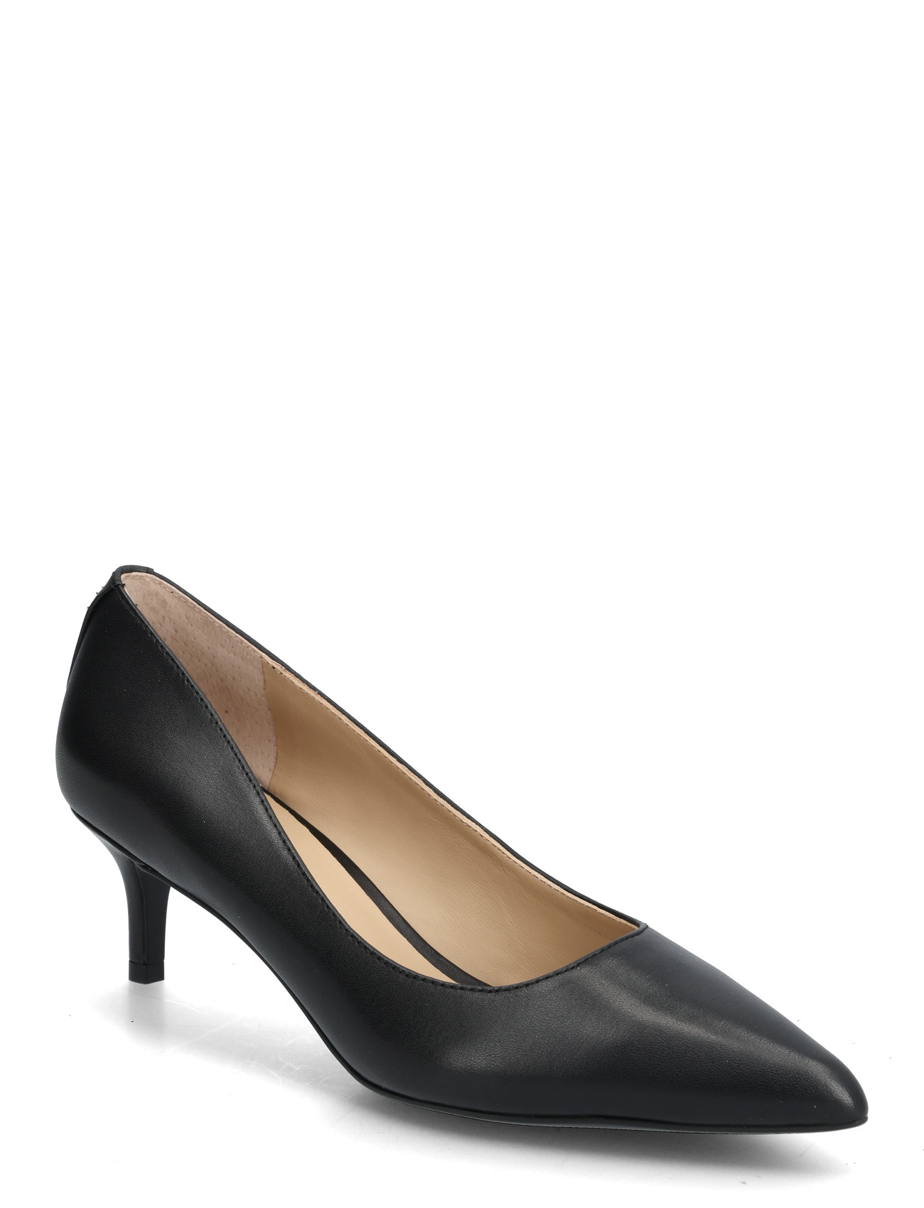 Lauren Ralph Lauren Adrienne Leather Pump, 41, Black, Hæle > Pumps, Dame