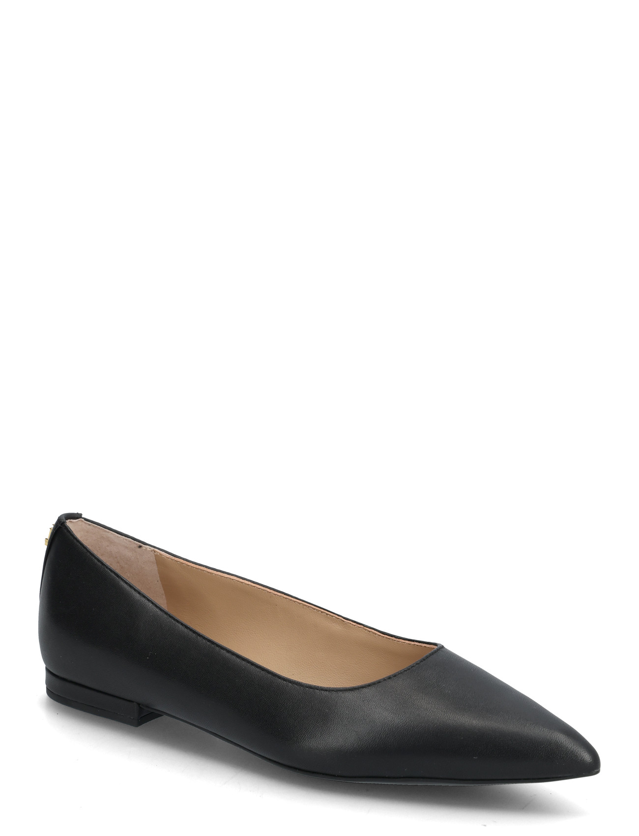 Lauren Ralph Lauren Londyn Leather Ballet Flat, 40, Black, Sko > Ballerinaer, Dame