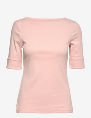 Cotton Boatneck Top - PALE PINK