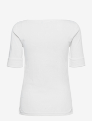Lauren Ralph Lauren - Cotton Boatneck Top - t-shirts - white - 1