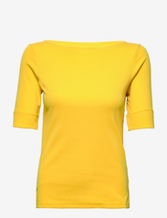 Cotton Boatneck Top - YELLOW LILY