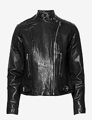 ralph lauren tumbled leather jacket