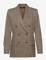 double breasted blazer cream