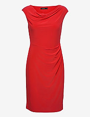 lauren ralph lauren cowlneck jersey dress