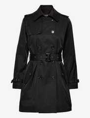Belted Trench Coat - BLACK
