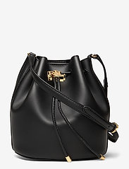 Lauren Ralph Lauren - Leather Medium Andie Drawstring Bag - handtassen - black - 0