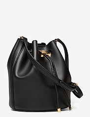 lauren ralph lauren andie medium leather drawstring bag