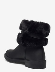 Lauren Ralph Lauren - Evanston Waterproof Leather Boot - tasapohjaiset nilkkurit - black/black - 2
