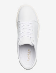 Lauren Ralph Lauren - Joana Leather Sneaker - matalavartiset tennarit - rl white/rl white - 3