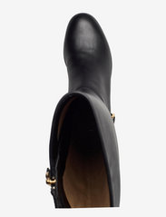 Lauren Ralph Lauren - Brystol Burnished Leather Riding Boot - pitkävartiset saappaat - black - 3