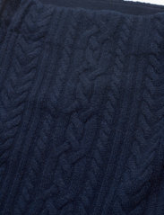 Lauren Ralph Lauren - Cable-Knit Wool-Cashmere Pencil Skirt - midi nederdele - lauren navy - 2