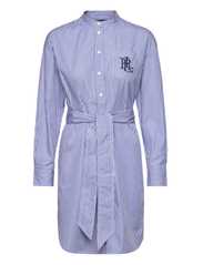 送関込☆LAURENRALPHLAUREN STRIPEDBELTEDBROADCLOTH SHIRTDRESS Striped Belted Broadcloth Shirtdress