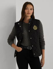 Lauren Ralph Lauren Crest patch Quilted Mockneck Vest Quilted vests Boozt