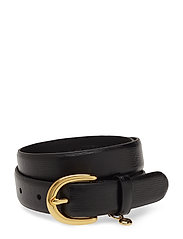 Charm Saffiano Leather Belt 