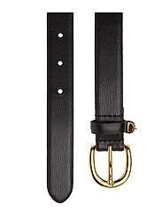 Charm Saffiano Leather Belt 