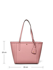 ralph lauren crosshatch leather tote