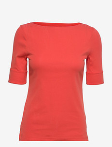 Cotton Boatneck Top - t-shirts - hyannis port oran
