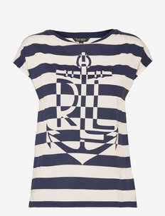 Graphic Cotton-Blend Tee - t-shirts - french navy/masca
