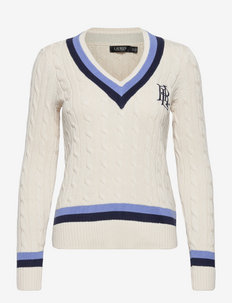 Cable-Knit Cricket Sweater - trøjer - masc crm/bl lch/f