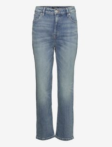 High-Rise Straight Ankle Jean - straight jeans - rangeland wash