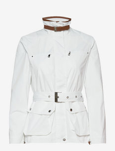 Taffeta Field Jacket - utility jackets - silk white