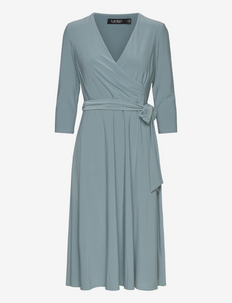 Surplice Jersey Dress - cocktail dresses - highland sea