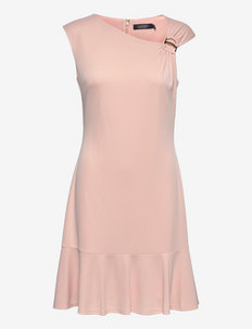 Asymmetrical Jersey Dress - cocktailkjoler - pale pink