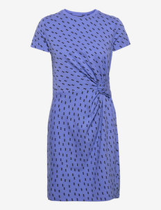 Geometric-Print Jersey Tee Dress - hverdagskjoler - pampelonne blue/b
