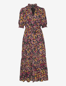 Floral Georgette Maxidress - summer dresses - black multi