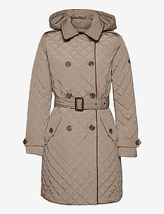 ralph lauren quilted trench coat