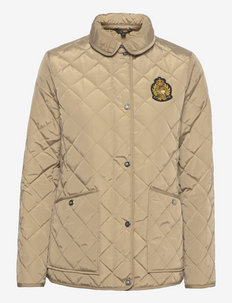 Crest-Patch Quilted Jacket - spring jackets - new birch